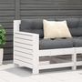 Voir la diapositive 1 : VIDAXL Canape de jardin accoudoir blanc 69x62x70,5 cm bois pin massif