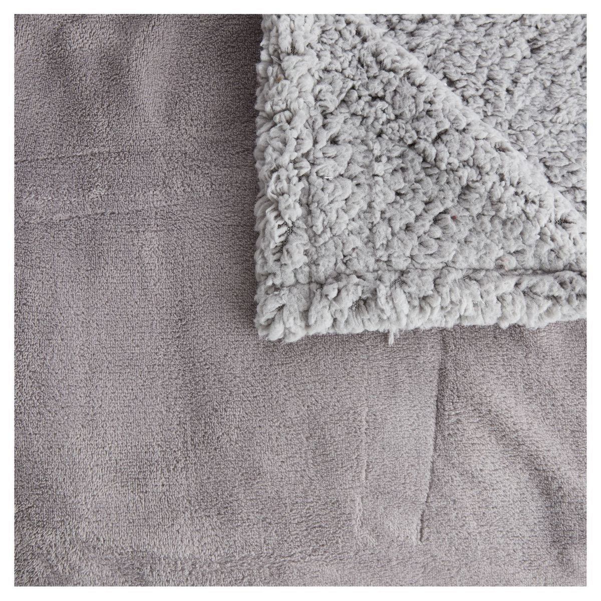 ACTUEL Plaid sherpa uni en polyester 220gsm