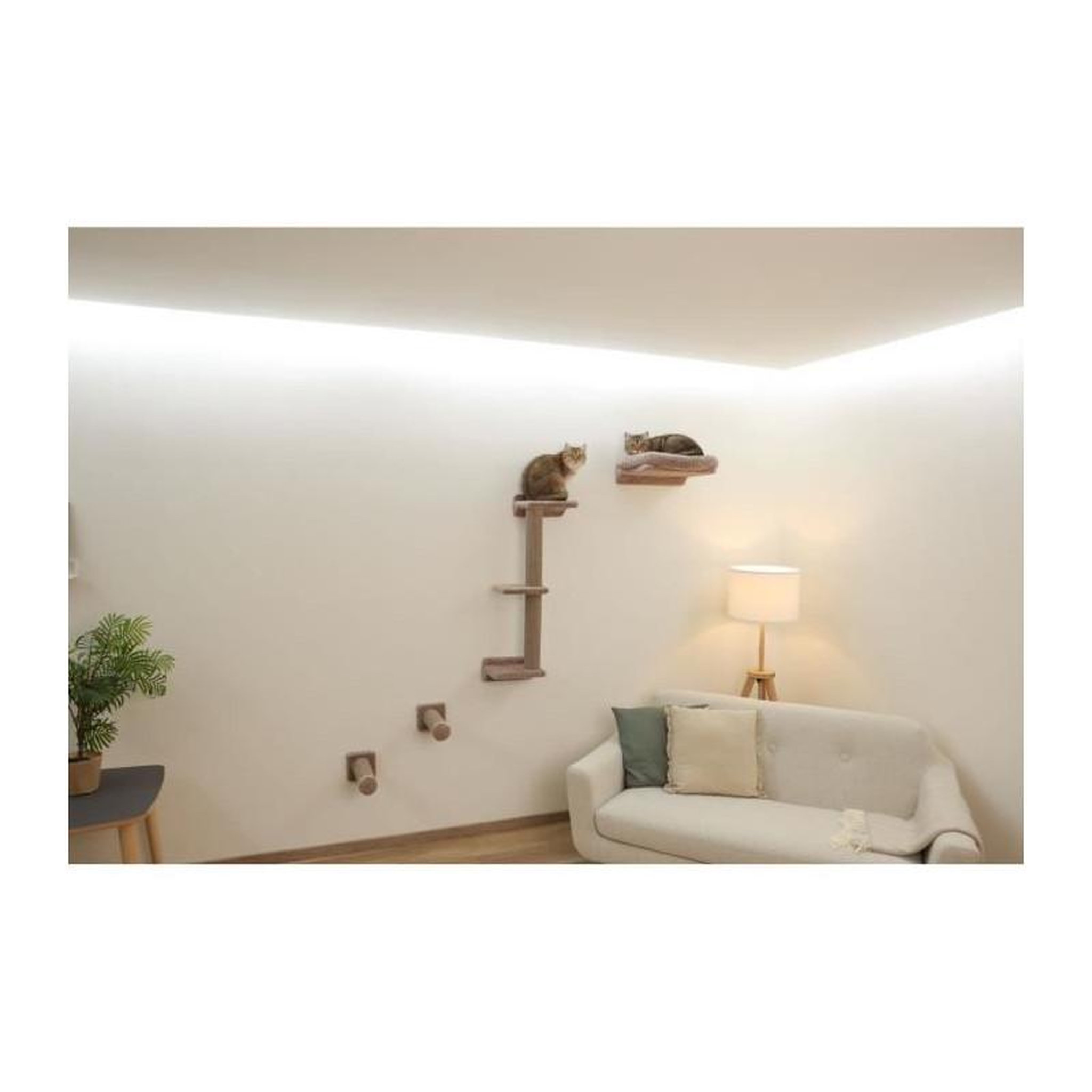Voir la diapositive 6 : KERBL Mur d'escalade pour chats - KERBL - MONTE ALPI - 8 pieces - Gris - Tour d'escalade