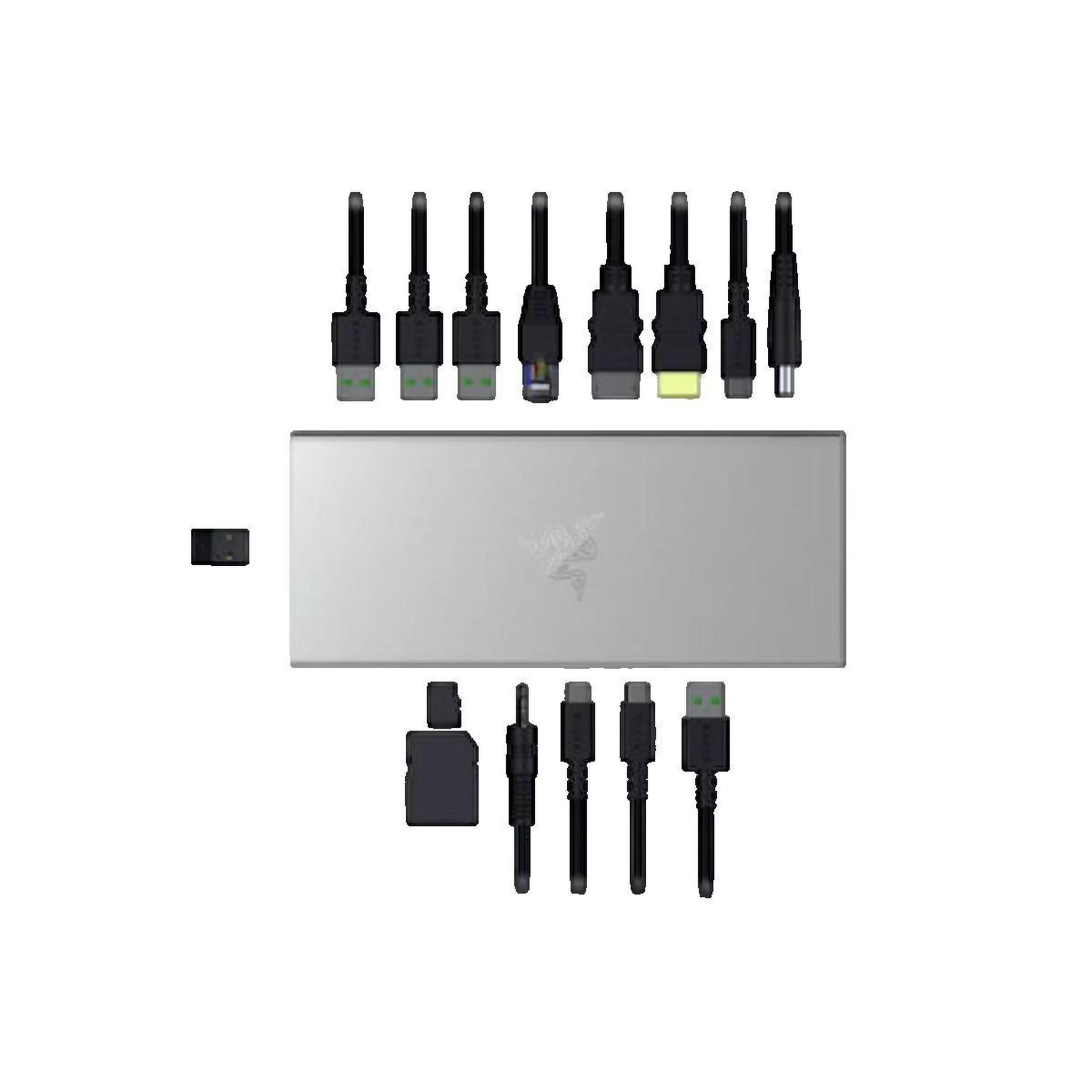 Voir la diapositive 3 : Razer Station d'accueil Razer RC21-02280200-R3EK avec 14 ports dont USB-C et HDMI