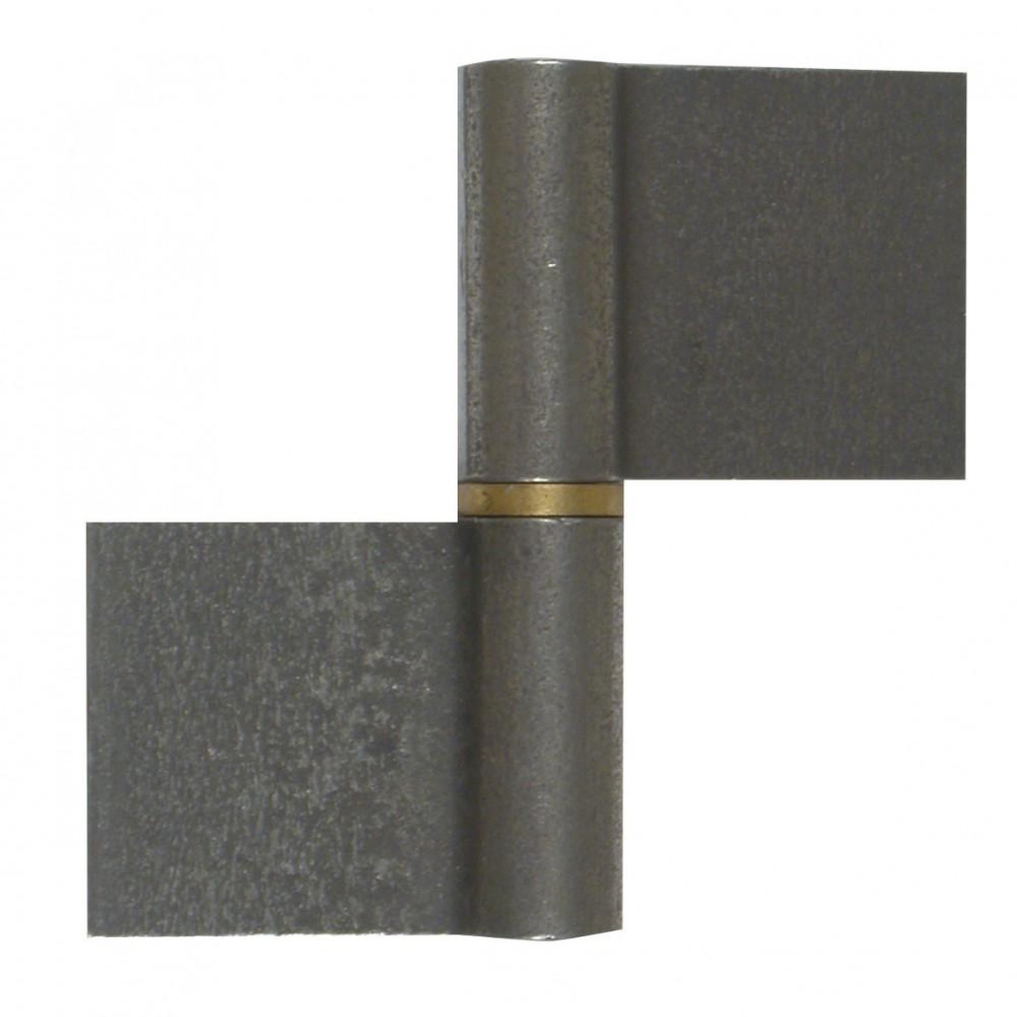 CENTRALE BRICO Paumelle de grille acier brut, H.100 x L.90 x P.16 mm