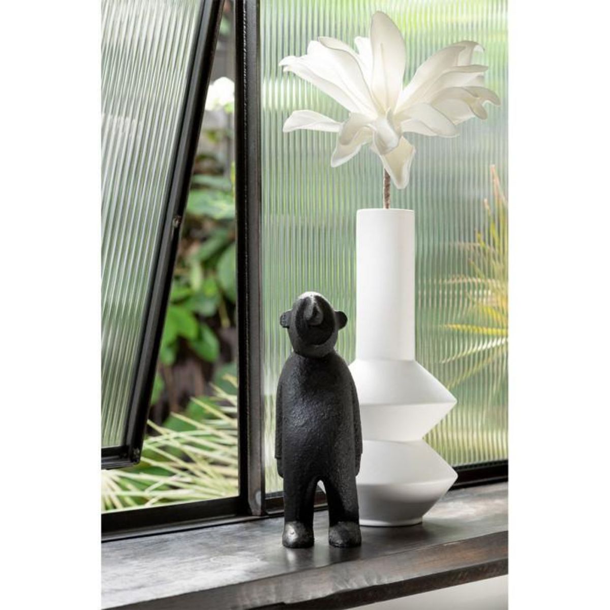 Paris Prix Statuette Déco en Bois  Ngurah  30cm Noir