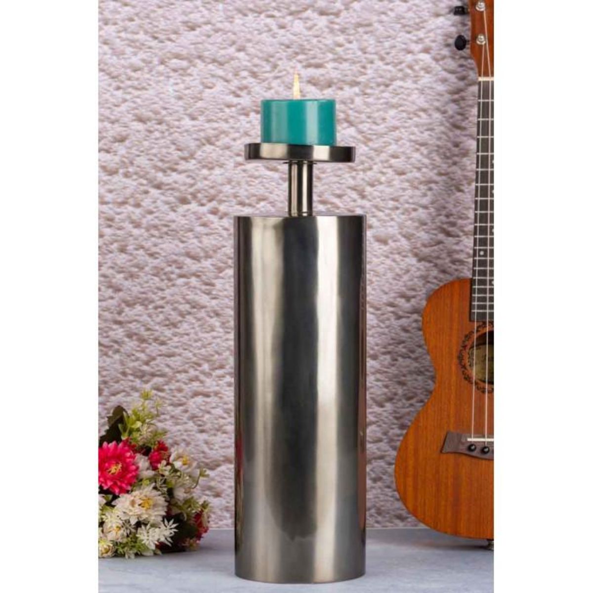 Paris Prix Bougeoir Design en Métal  Helio  42cm Noir