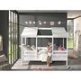 Voir la diapositive 5 : Paris Prix Pack - Lit Cabane Enfant & Sommier  Housebed I  90x200cm Blanc