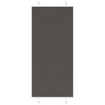 VIDAXL Store plisse noir 100x200 cm largeur du tissu 99,4 cm polyester