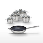 ELO Lot Poêle 32cm & 4 Faitouts Elo Profi Therm Platinum