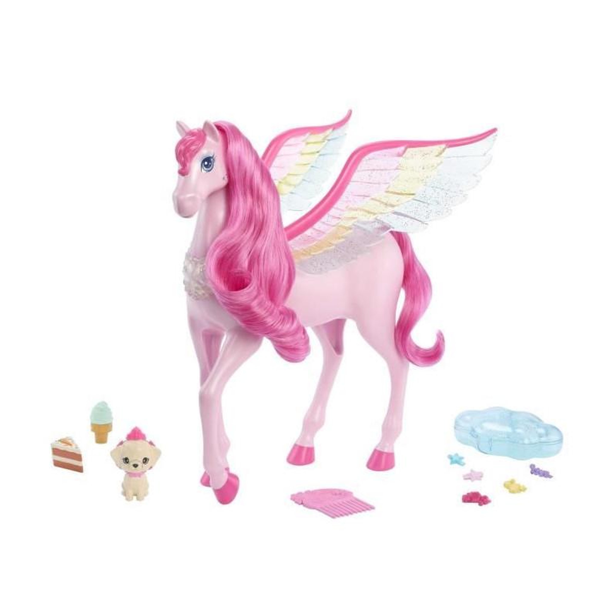Voir la diapositive 2 : BARBIE PEGASE SONS ET LUMIERES - BARBIE - HLC40 - POUPEE MANNEQUIN BARBIE