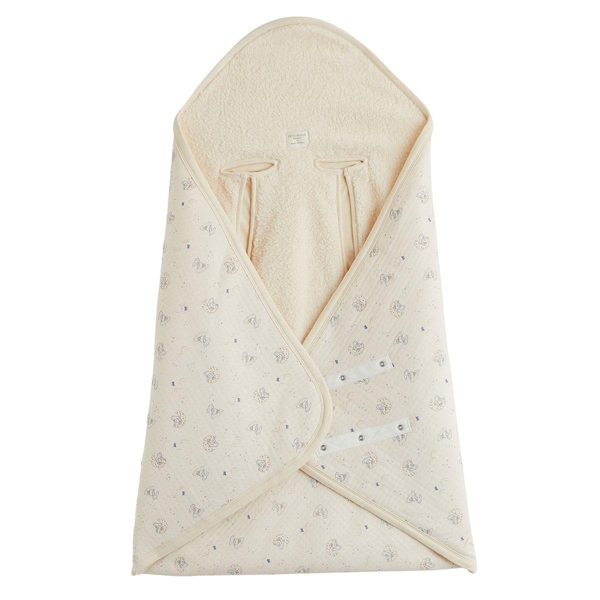 PETIT BEGUIN Couverture de voyage bébé voix lactée. Coloris disponibles : Beige