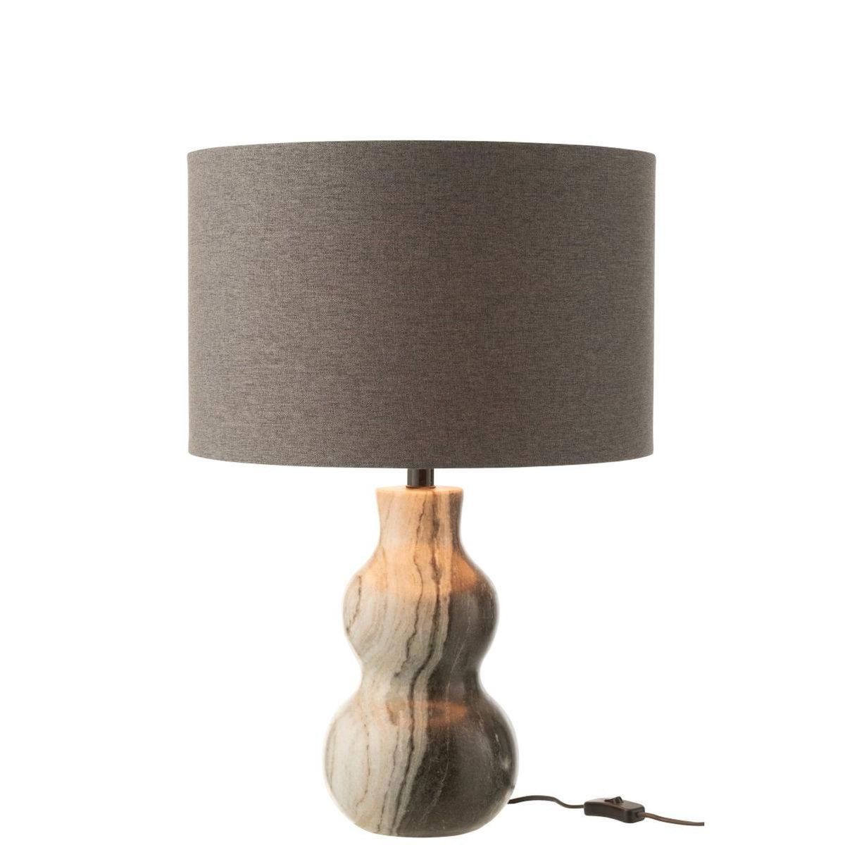 Paris Prix Lampe à Poser en Marbre  Courchevel  40cm Gris Clair