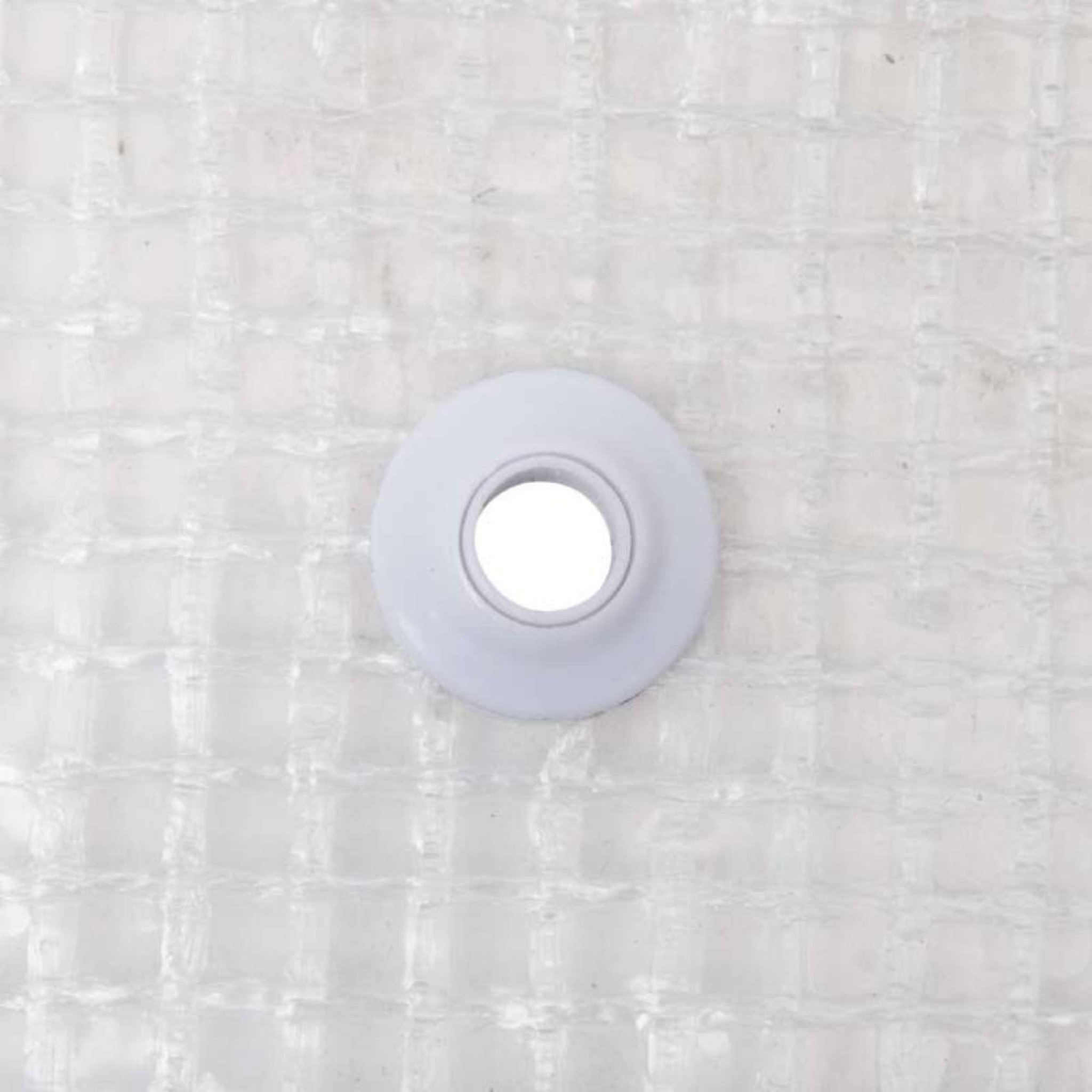 Voir la diapositive 4 :  Lot de 10 oeillets auto perforants pour bâches  Blanc