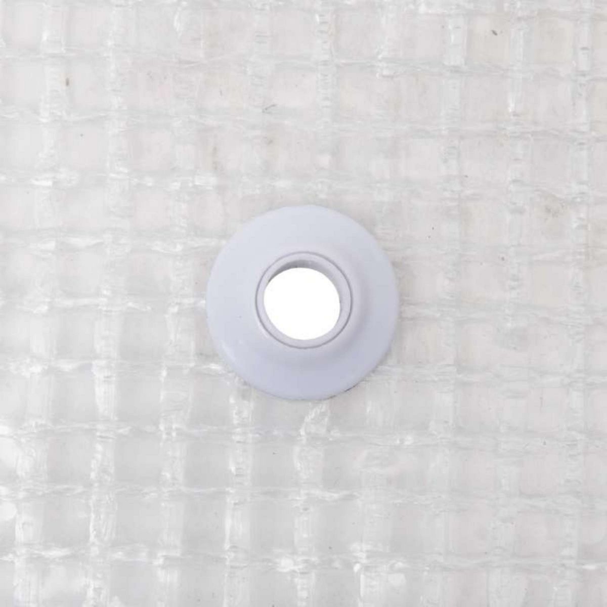  Lot de 10 oeillets auto perforants pour bâches  Blanc