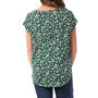 Voir la diapositive 2 : Only Top Imprimé Vert à Motifs Femme Only Vic