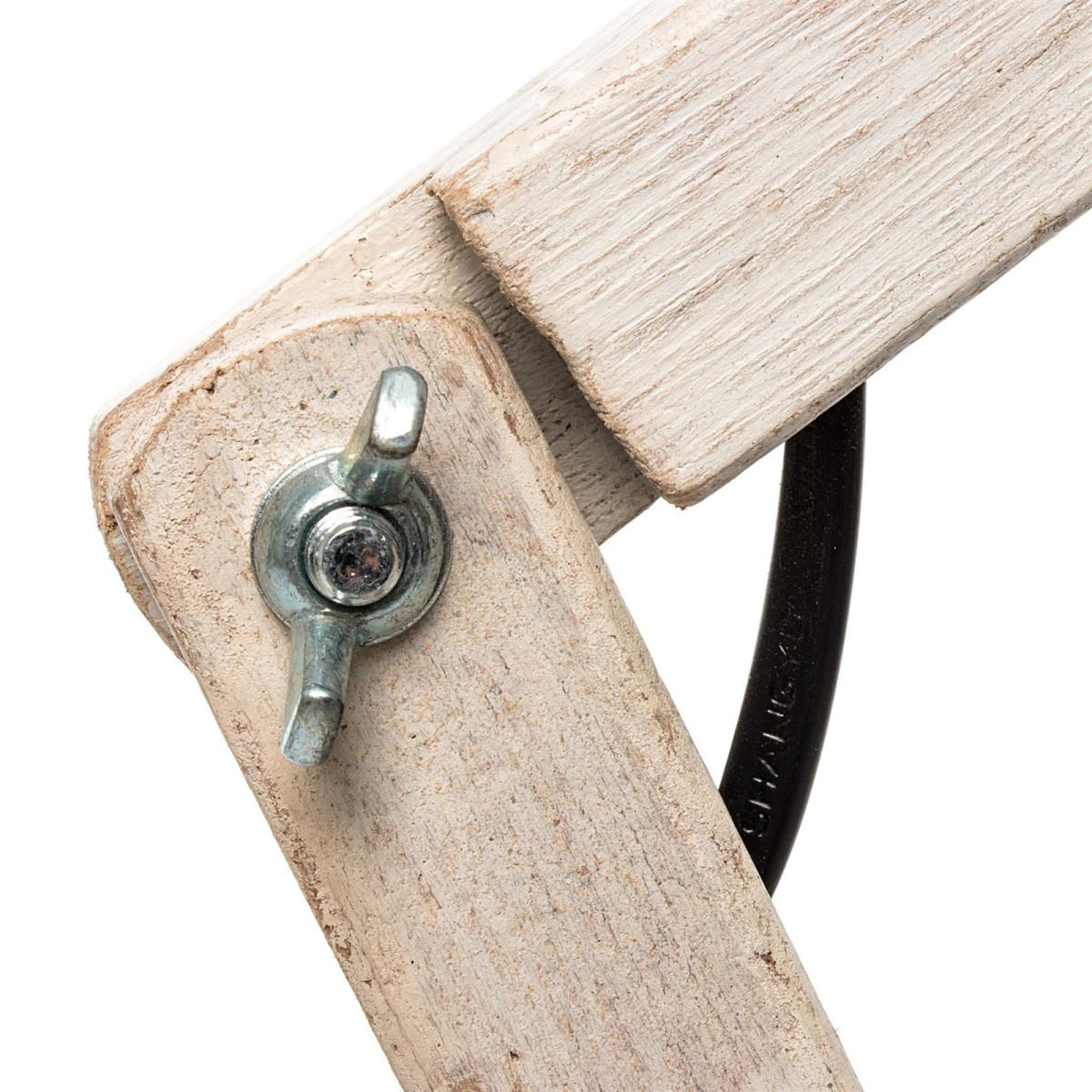 Voir la diapositive 4 : Paris Prix Lampe de Bureau en Bois  Rossa VI  38cm Naturel