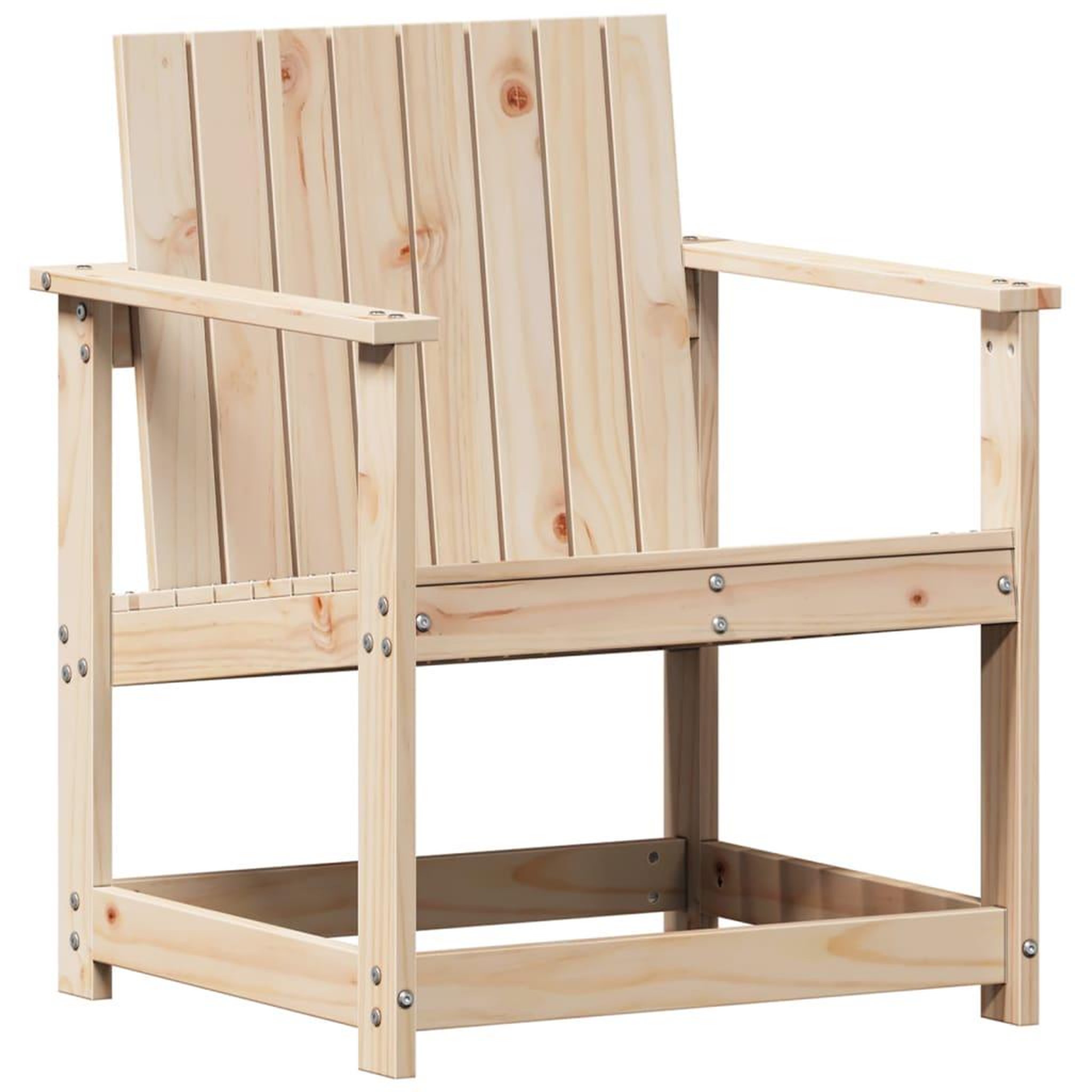 Voir la diapositive 4 : VIDAXL Salon de jardin 3 pcs bois massif de pin
