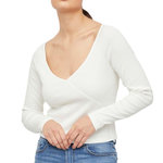 Vila Top manches longues Écru Femme Vila Inny. Coloris disponibles : Beige
