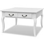 Voir la diapositive 2 : VIDAXL Table basse avec 4 tiroirs Blanc