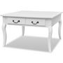 Voir la diapositive 2 : VIDAXL Table basse avec 4 tiroirs Blanc