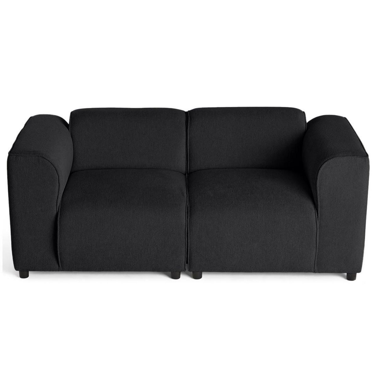 LISA DESIGN Suaro - canapé modulable 2 places en tissu texturé