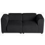 Voir la diapositive 5 : LISA DESIGN Suaro - canapé modulable 2 places en tissu texturé