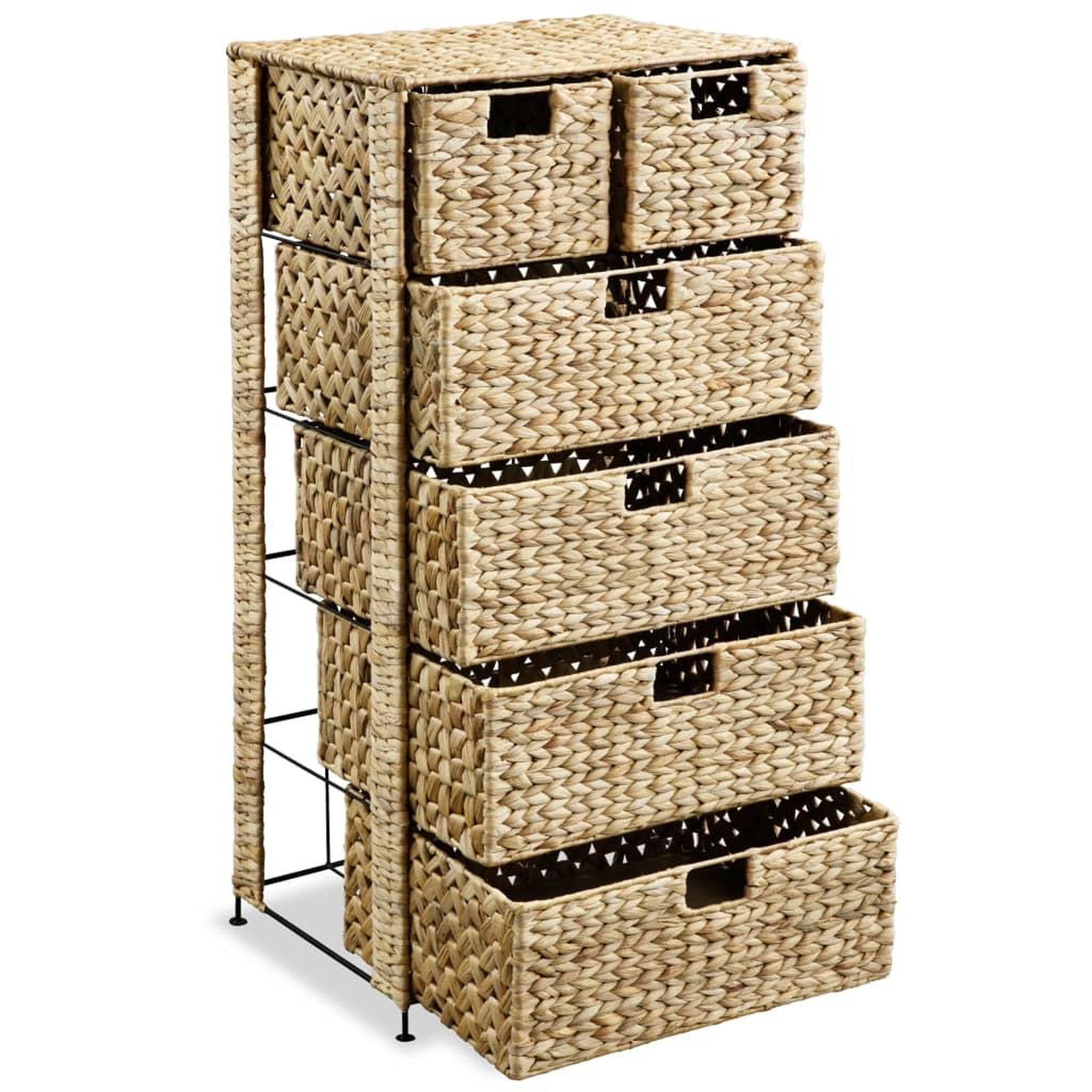Voir la diapositive 2 : VIDAXL Unite de rangement avec 6 paniers 47x37x100 cm Jacinthe d'eau