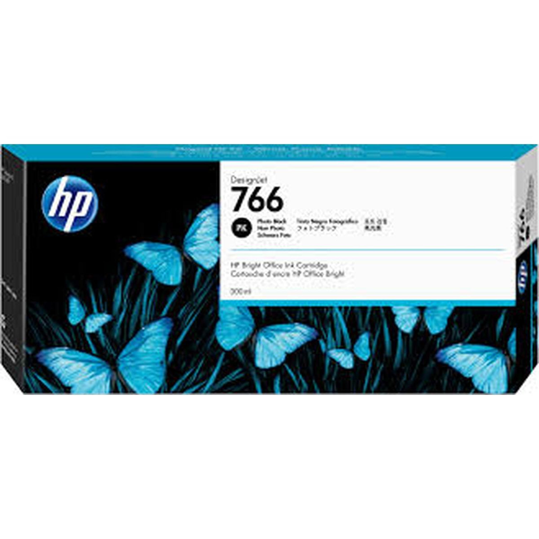 HP Hp cartouche d'encre designjet 766 noir photo de 300 ml