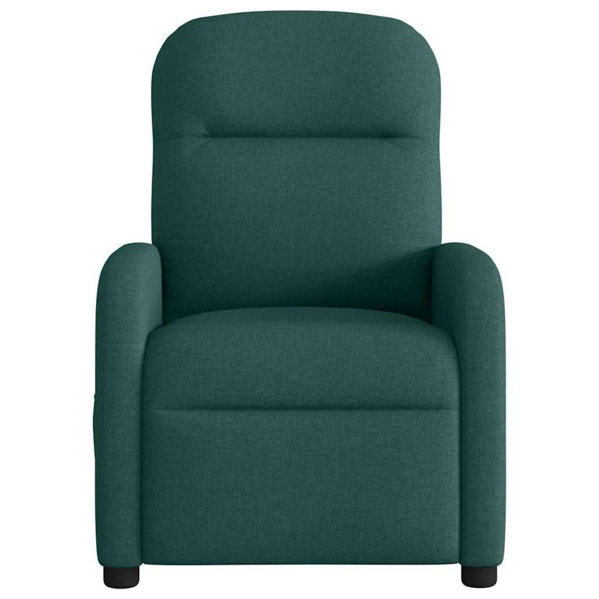 VIDAXL Fauteuil de massage inclinable electrique Vert fonce Tissu