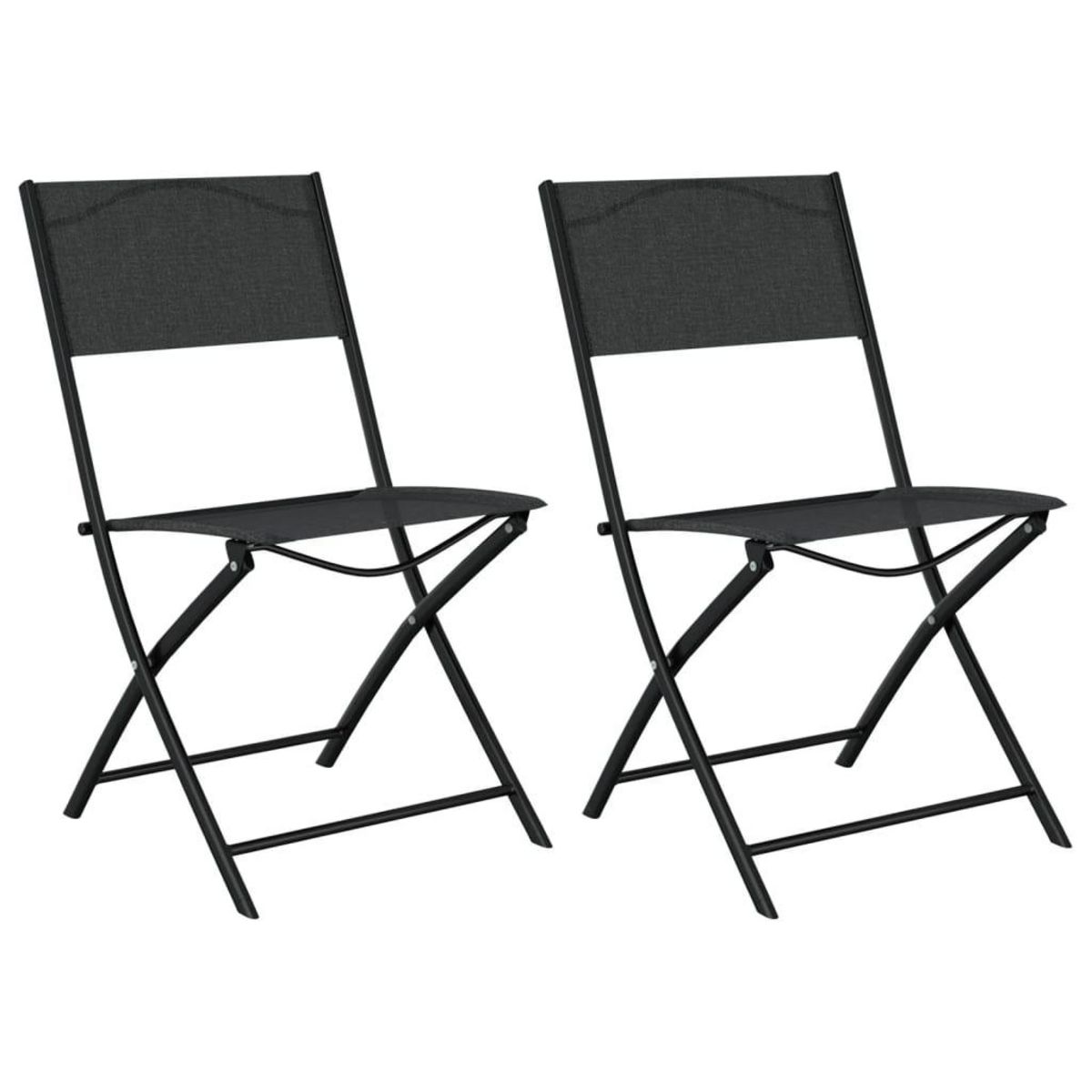 VIDAXL Ensemble de bistro 3 pcs Acier Noir
