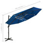 Voir la diapositive 6 : VIDAXL Parasol de jardin a 4 niveaux avec mat en aluminium bleu azure