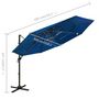 Voir la diapositive 6 : VIDAXL Parasol de jardin a 4 niveaux avec mat en aluminium bleu azure