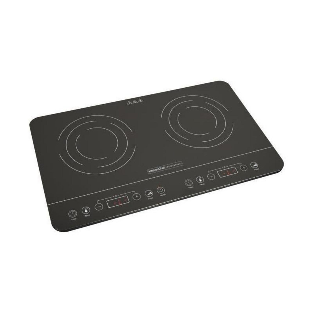 Kitchen chef Table de cuisson induction 2 feux 3500w - kcyl35-dc06