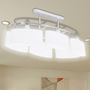 Voir la diapositive 3 : VIDAXL Plafonnier avec abat-jours en verre ellipsoïde 2 pcs E14