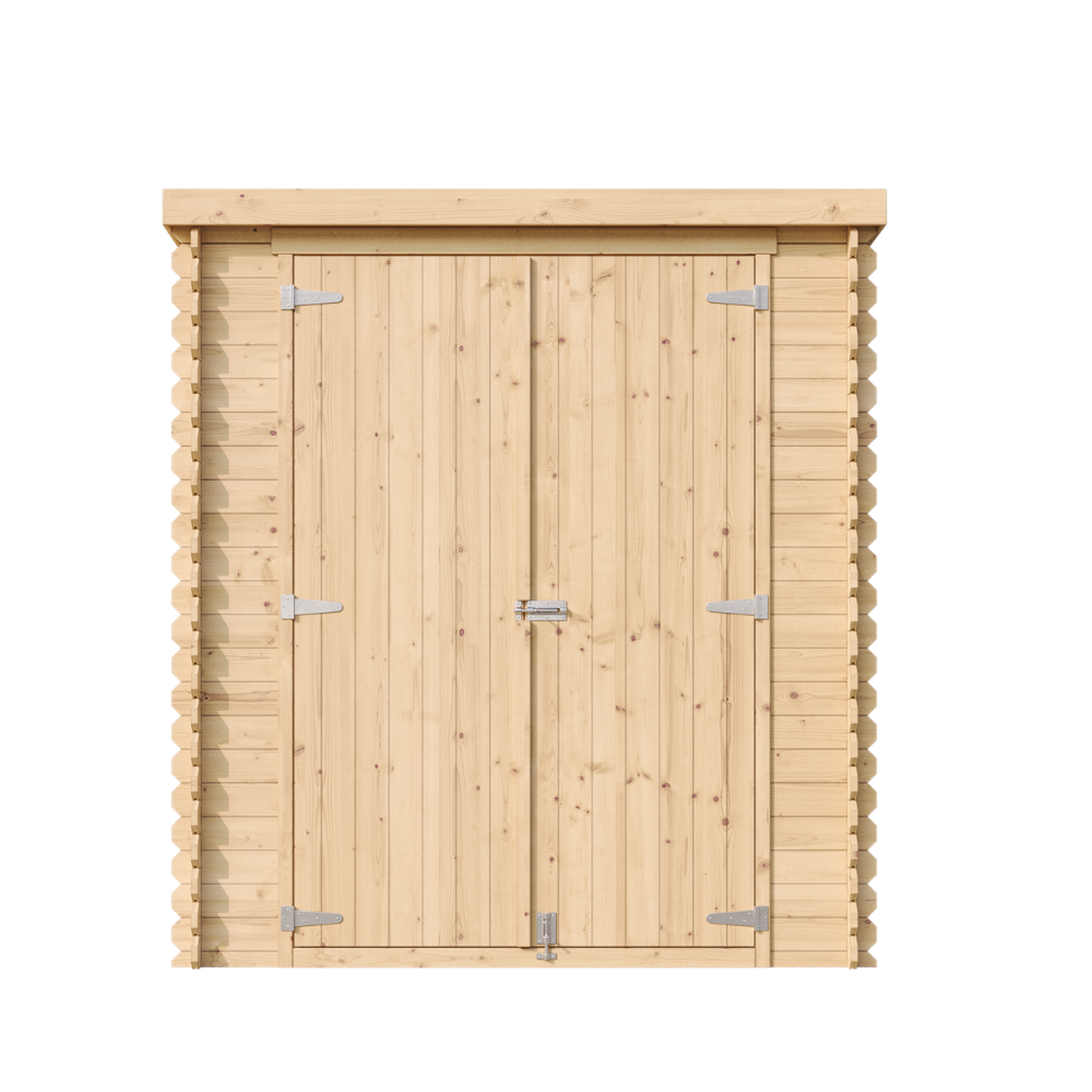 TIMBELA Abri de Jardin en Bois 3,53 m², Cabanon de Jardin Extérieur, avec sol imprégné M309C1+M309G