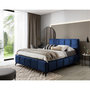 Voir la diapositive 3 : BEST MOBILIER Millie - lit coffre - 180x200 cm - sommier inclus - en velours