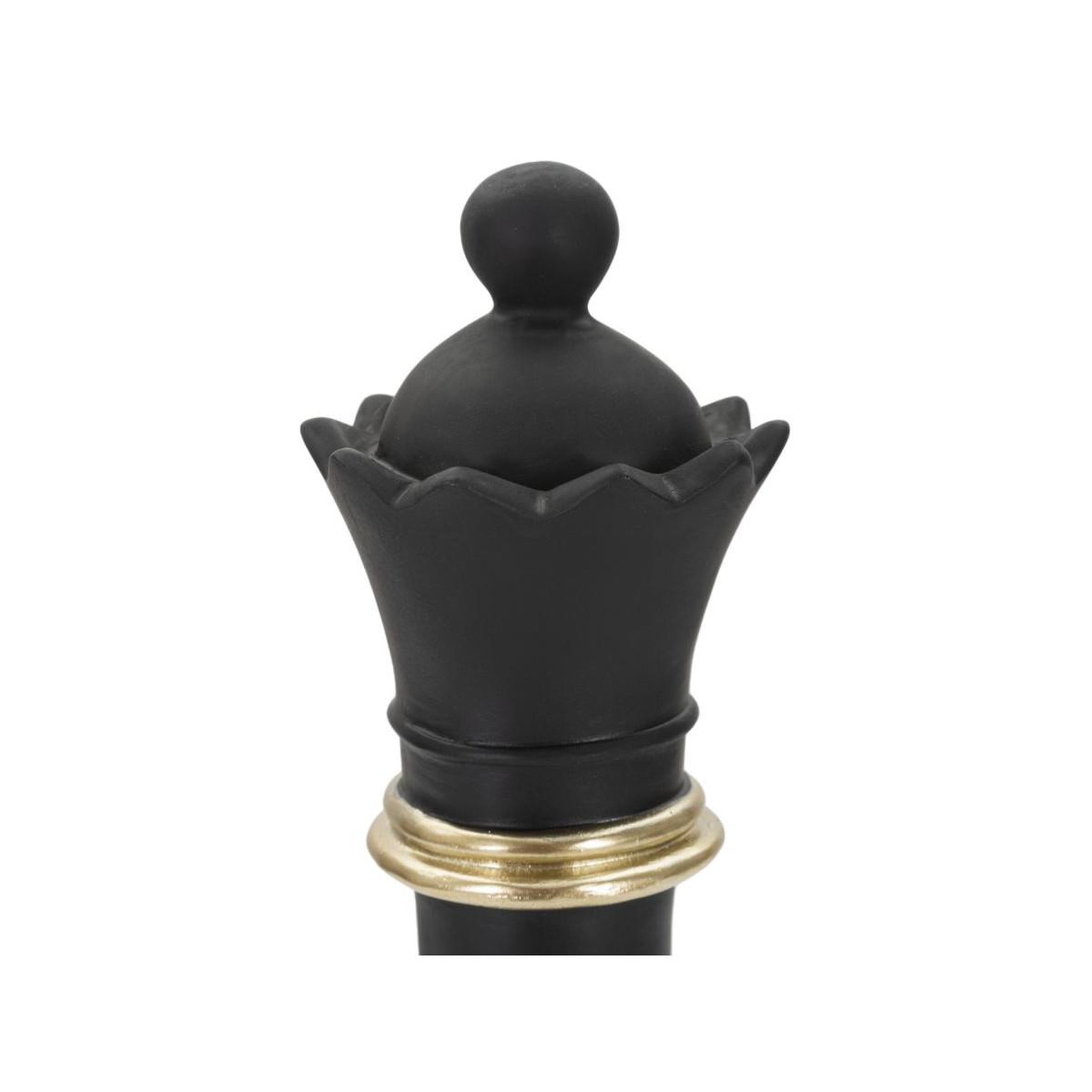 Voir la diapositive 3 : Paris Prix Pièce d'échec en résine  renne  25cm noir