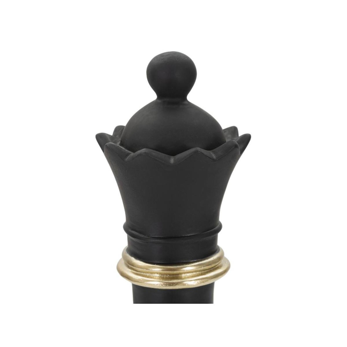 Paris Prix Pièce d'Échec en Résine  Renne  25cm Noir