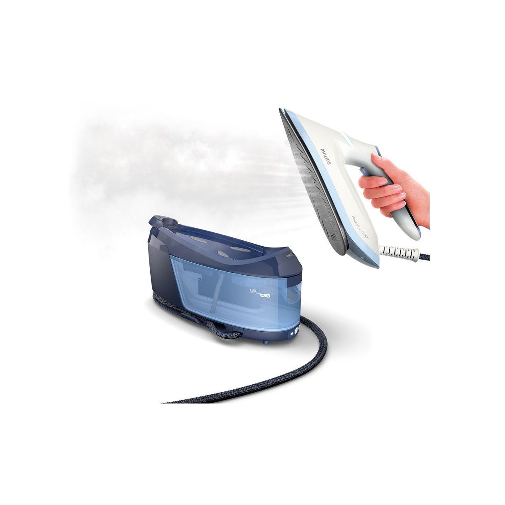 Voir la diapositive 4 : Philips Centrale vapeur psg6026/20 bleu 1,8l