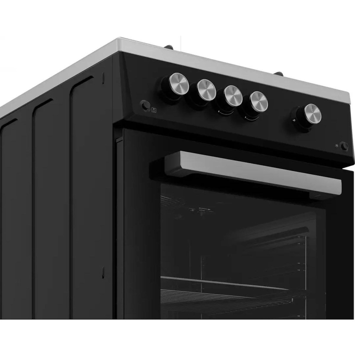 Beko Cuisinière gaz 65l 4 feux noir - FSG52010GBC