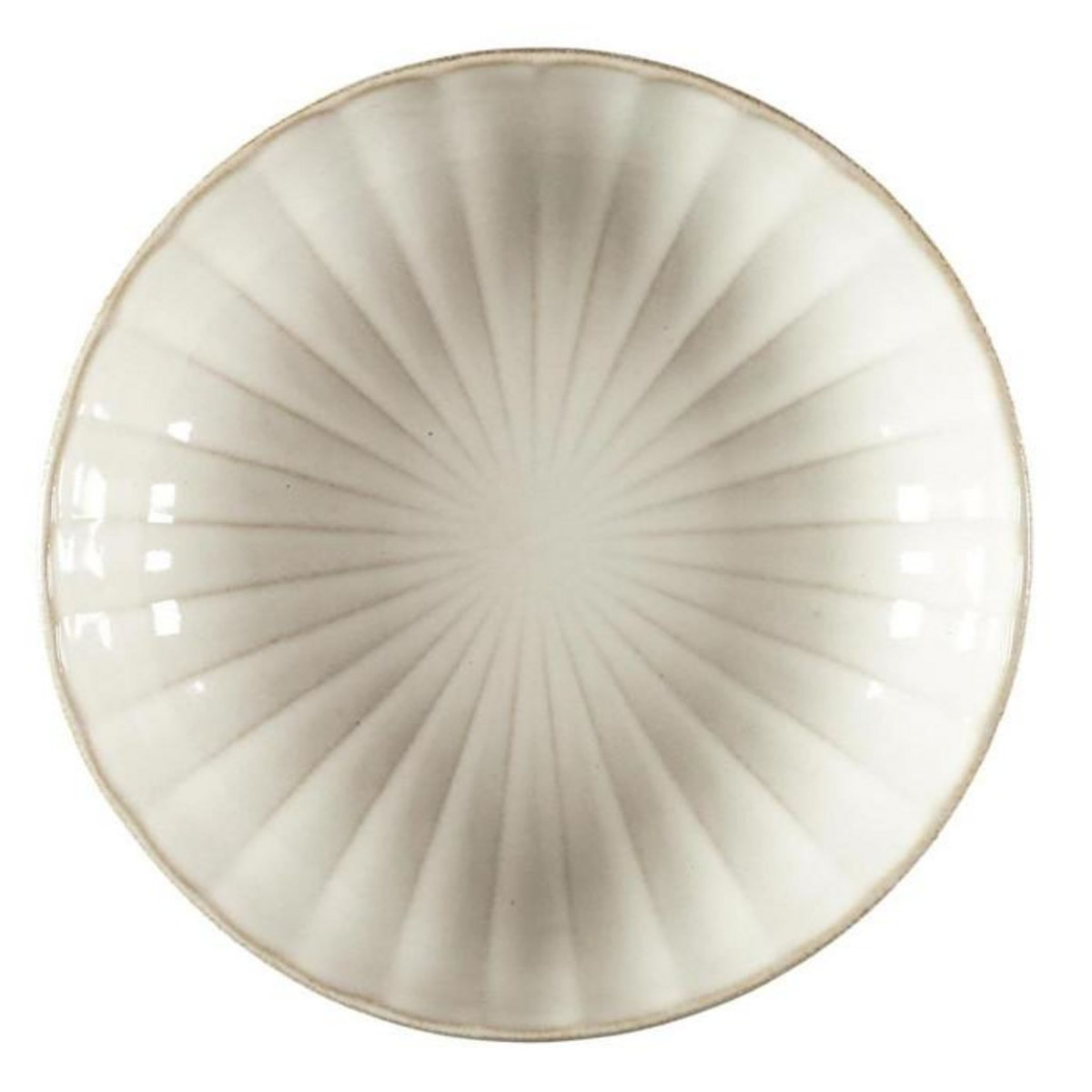 Paris Prix Lot de 6 Assiettes Creuses  Vlora  25cm Beige