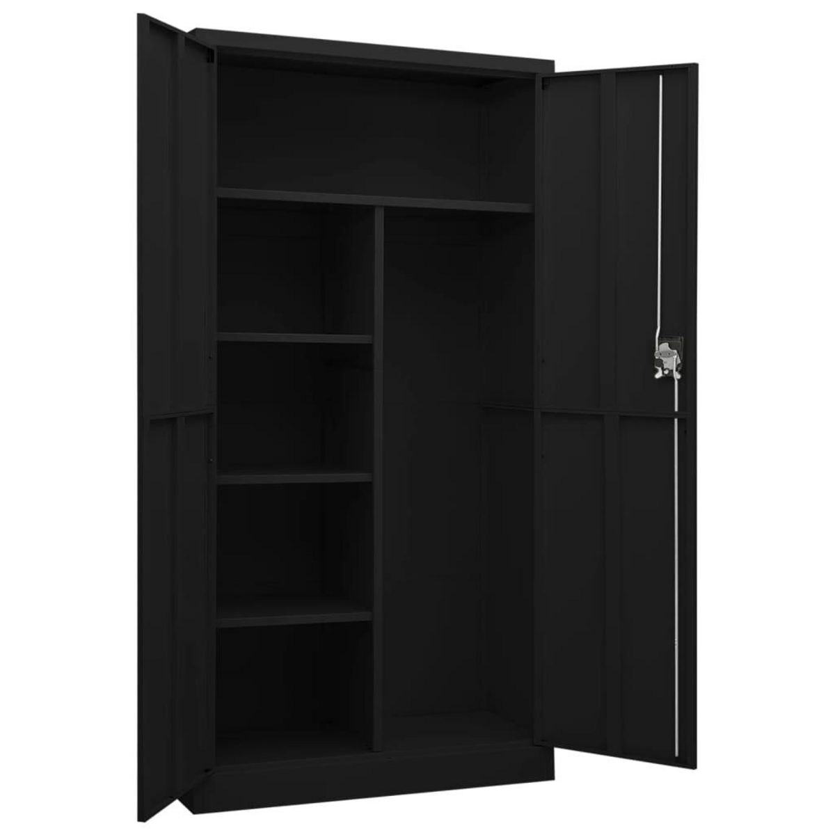 VIDAXL Armoire a casiers Noir 90x40x180 cm Acier