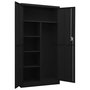 Voir la diapositive 5 : VIDAXL Armoire a casiers Noir 90x40x180 cm Acier