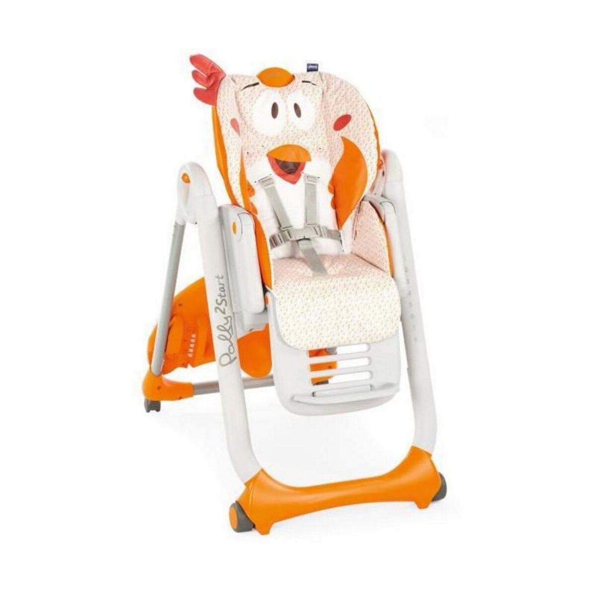 CHICCO CHICCO Chaise Haute Polly 2 Start - 4 Roues fancy chicken