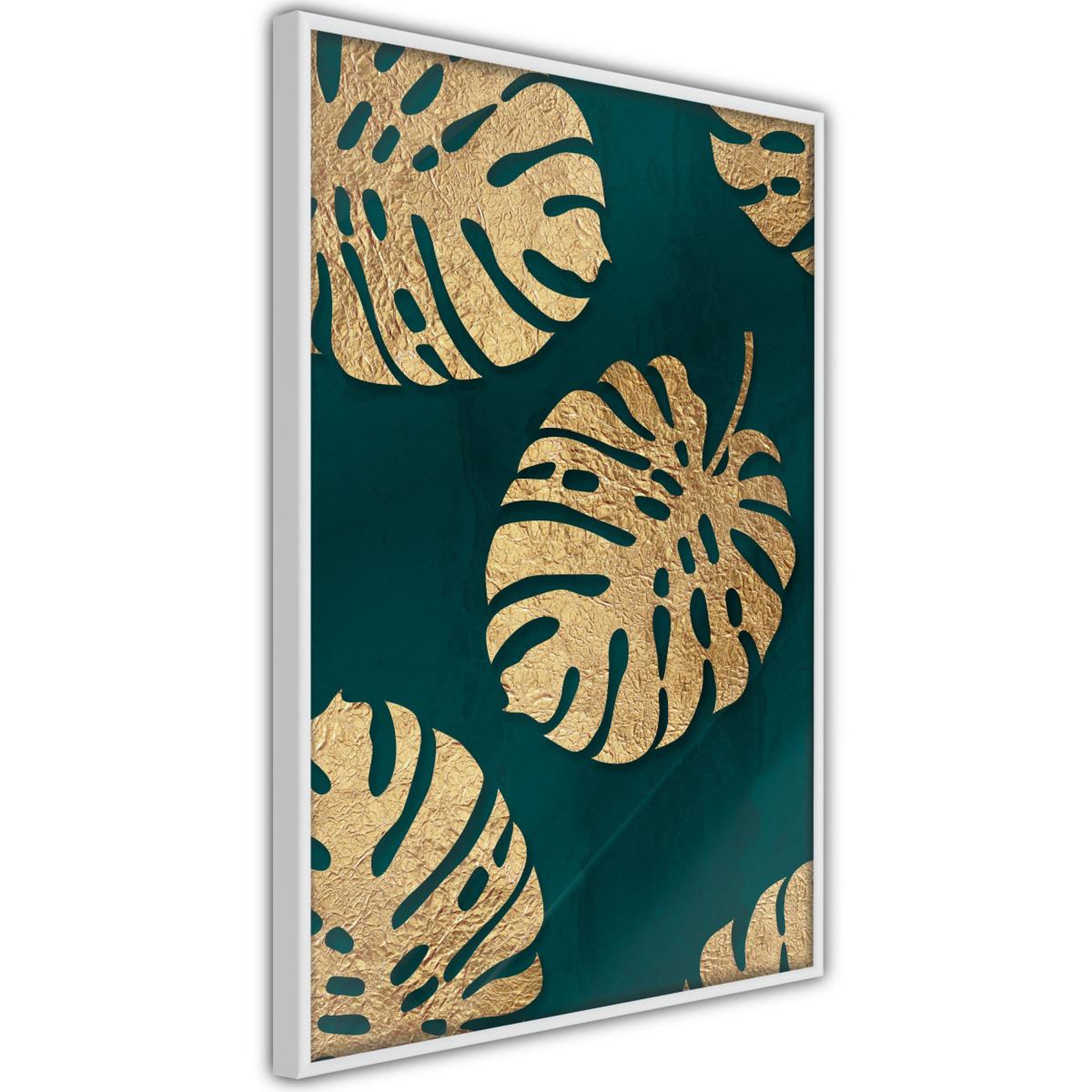 Paris Prix Affiche murale encadrée  gilded monstera leaves