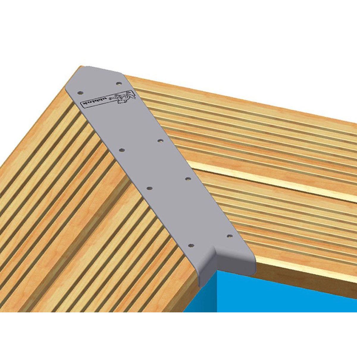 Ubbink Kit finition margelles en angle pour piscine bois rectangulaire - Ubbink