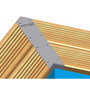 Voir la diapositive 2 : Ubbink Kit finition margelles en angle pour piscine bois rectangulaire - Ubbink