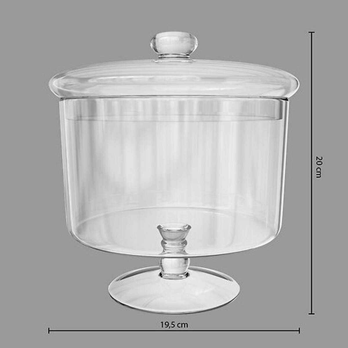 SECRET DE GOURMET Bonbonnière Gâteaux - Grand modèle - Verre