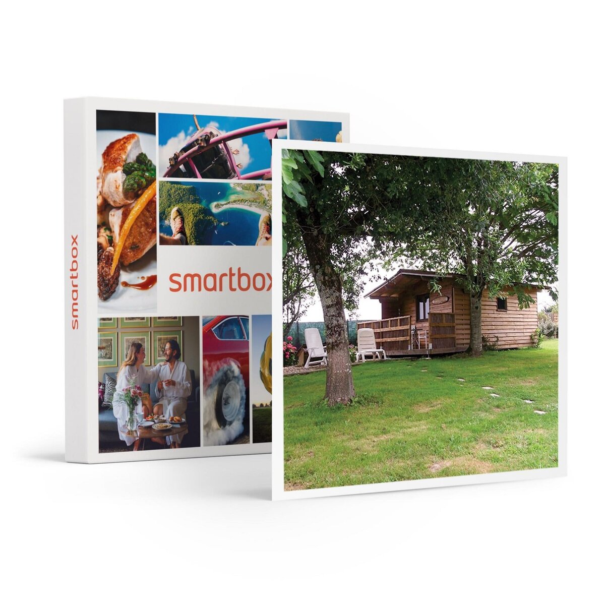 Smartbox Séjour de 2 jours en chalet avec dîner et accès au sauna ou bain bouillonnant près de Dax - Coffret Cadeau Séjour