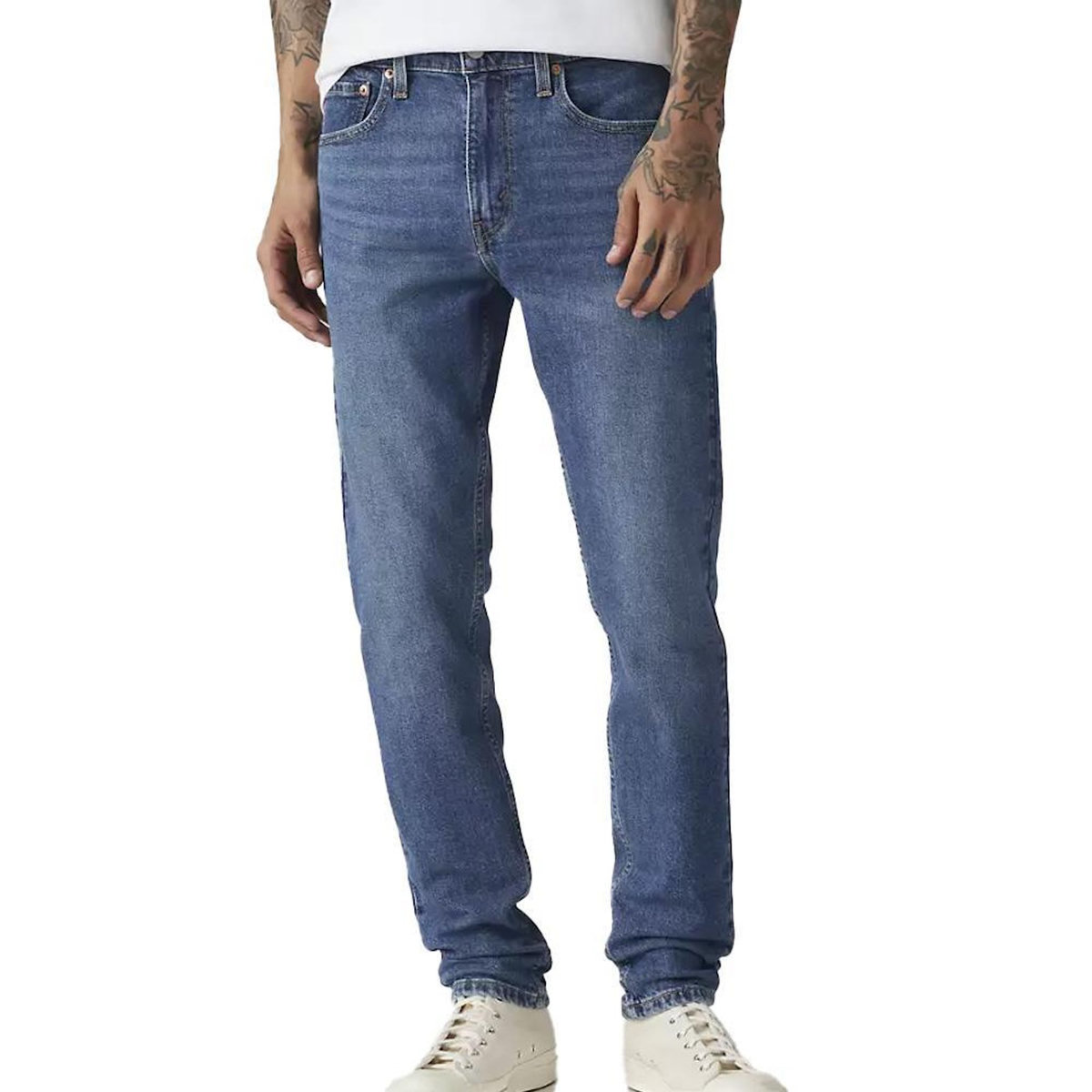 Levi's Jean 512 Bleu Clair Homme Levi's Slim Taper Med Indigos 28833