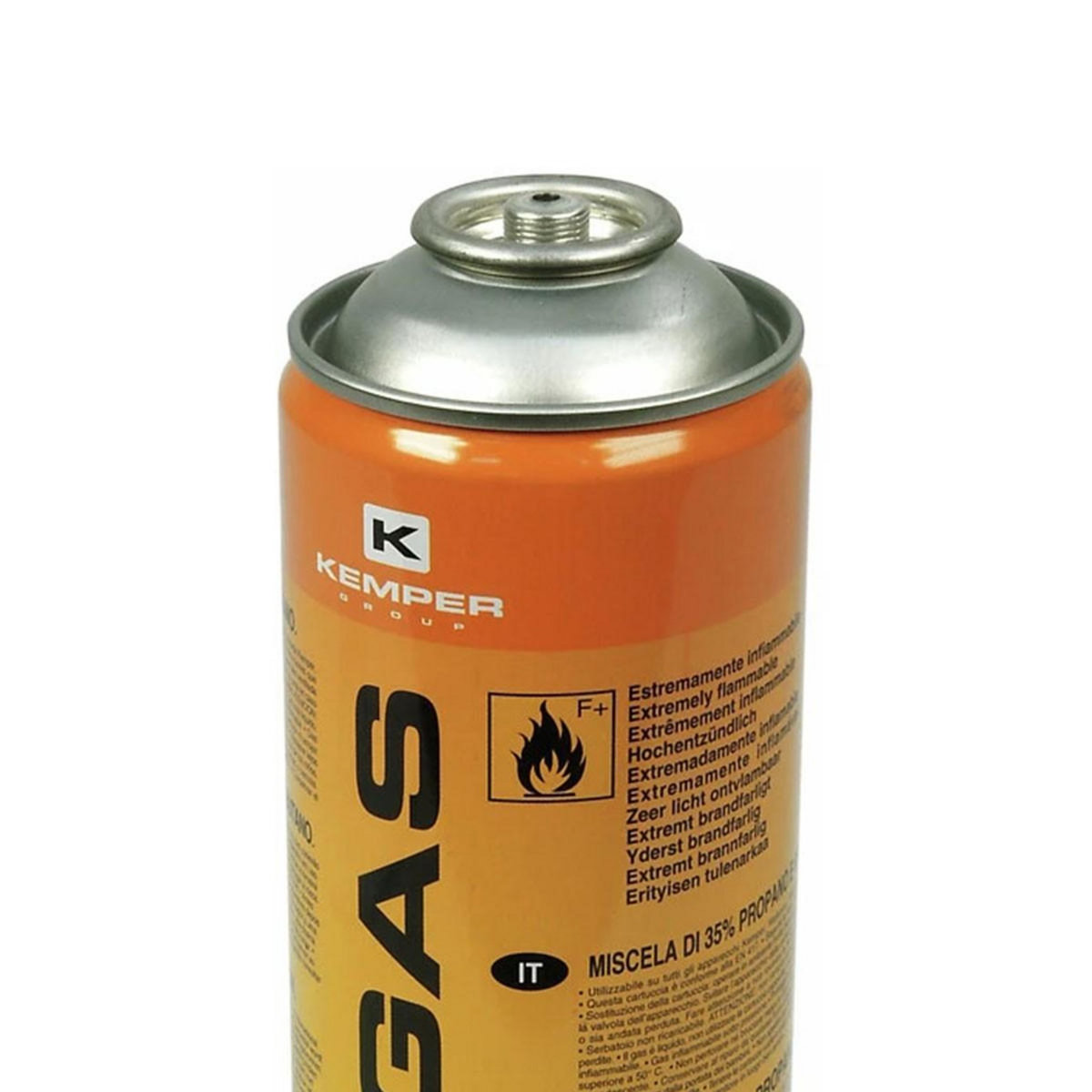 Kemper Pack de 12 Cartouches de gaz 330gr Butane propane mix 600ml Valve 7/16 KEMPER