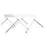 Voir la diapositive 2 : VIDAXL Auvent bimini a 2 arceaux Blanc 150x120x110 cm