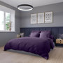 Voir la diapositive 2 : DODO Drap plat Harmonie Satin de coton coloris Aubergine